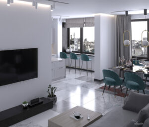 Design & Render Apartment in Firenze 3D interior 1
