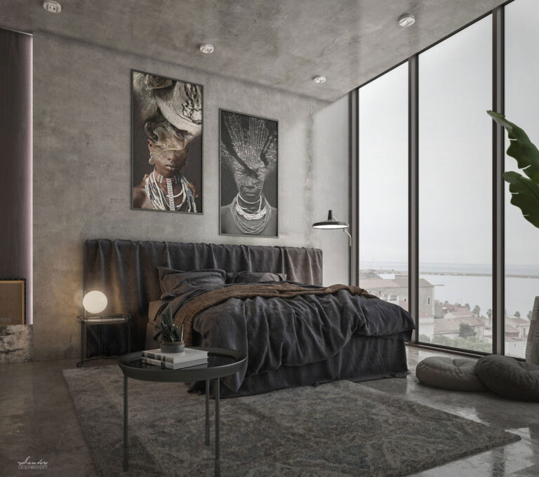 Design & Render KENYA etnic bedroom 1