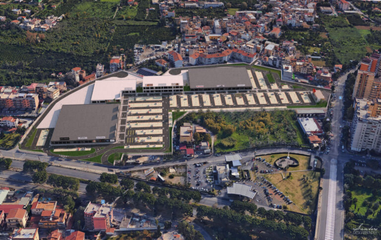 Design & Render – Modellazione 3D Parco Commerciale ” L’Agrumeto” – Palermo 1