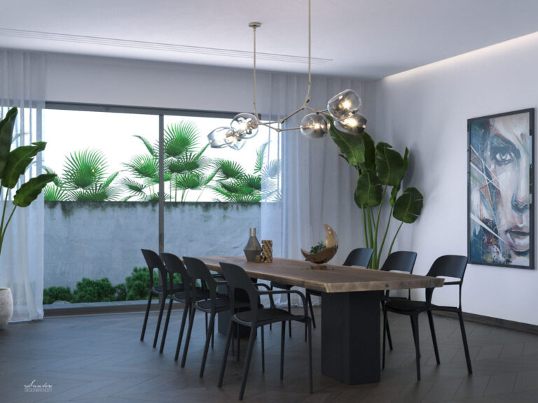 Ristrutturazione piccola zona pranzo mettendo in risalto il tavolo della Xlab Design come voluto dalla committenza – Curmi (Malta) 1