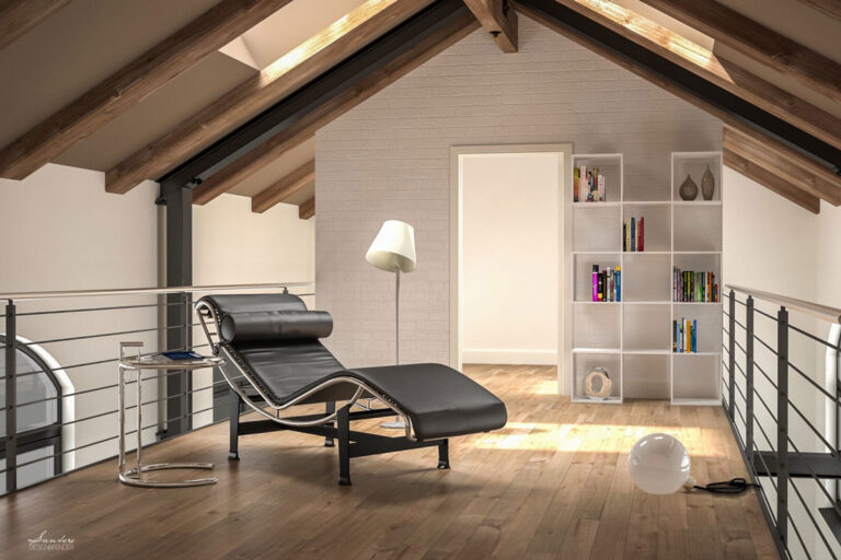 Design & Render Studio piccolo loft day & night 3D Monza 2