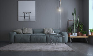 Design & Render Total gray modellazione e render per catalogo divani 1
