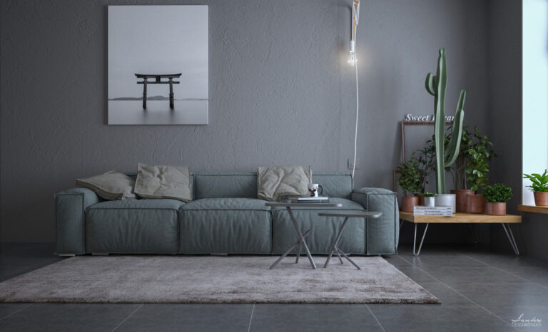 Design & Render Total gray modellazione e render per catalogo divani 1
