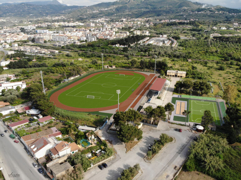 Progettazione 3D campo e campetti – Stadio comunale “B.Fresina”. S.Agata Militello (ME) 1