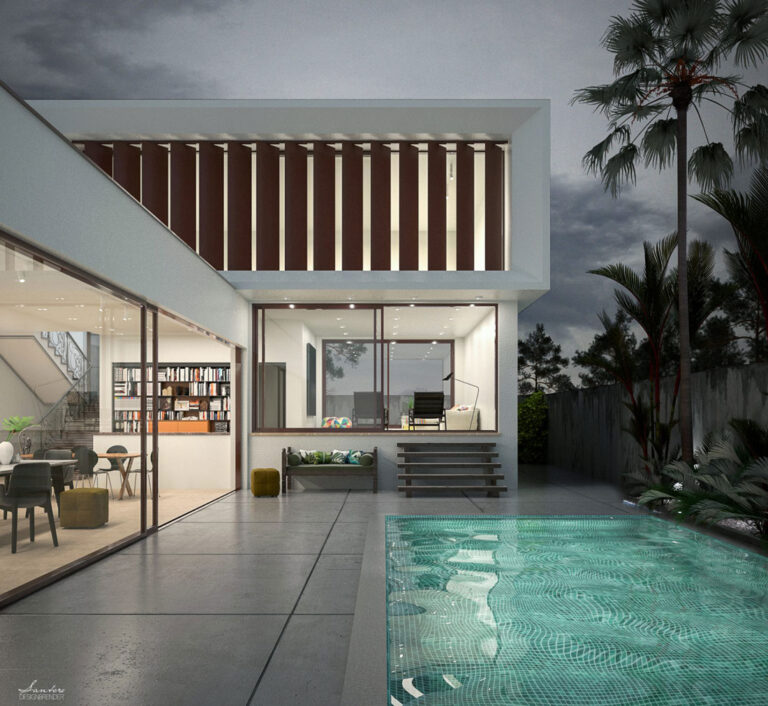 Progettazione villa 3D per cliente privato Livorno 2