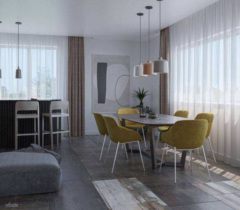 Progettazione e interior design 3D render Potenza PZ 6