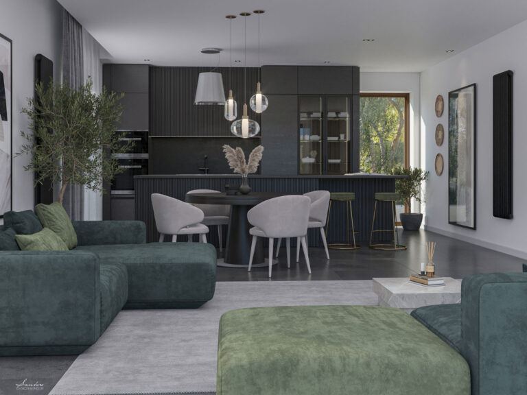 Ristrutturazione villetta design e render 3D Giarre CT 2