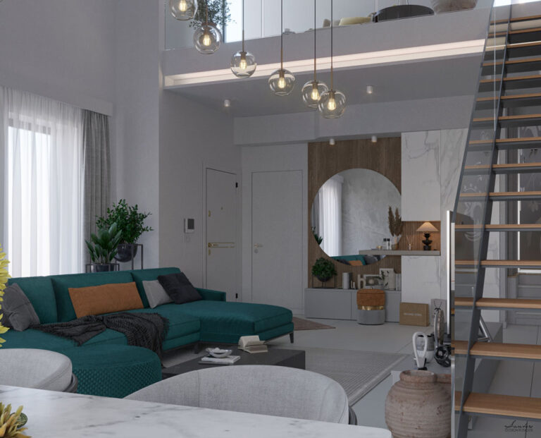 Nuovo living casale interior-design + 3D render Castiglione D'Adda (1)
