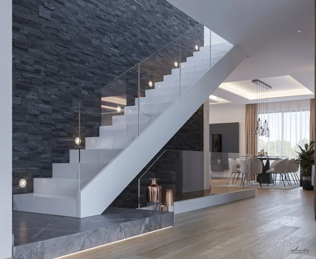 render living moderno interior design progetto contemporaneo