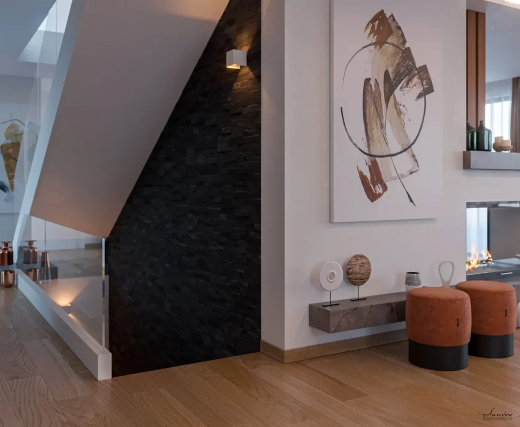render living moderno interior design progetto contemporaneo