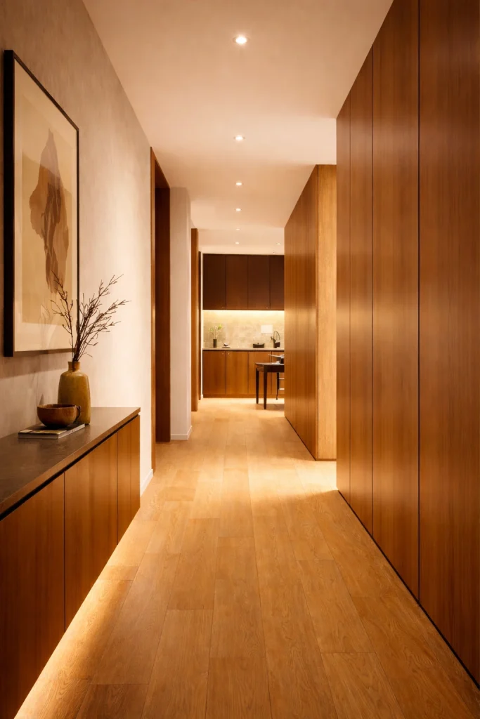simulazione luce naturale corridoio interior lighting rendering 3d